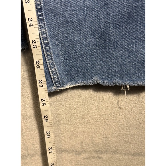 GAP Vintage Slim Mid Rise Jeans Women's Size 14R Medium Wash Frayed Hem‎ - Picture 3 of 10